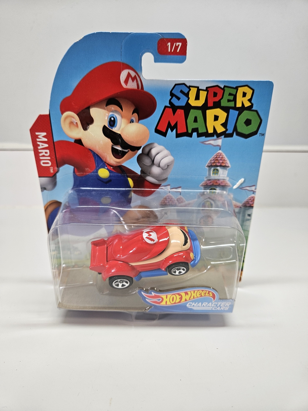 NEW Super Mario Hot Wheels Character Cars Mario 1/7